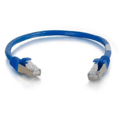 1m Cat5e Booted Shielded (STP) Network Patch Cable Blue